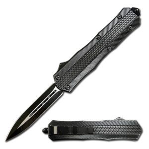 8.5" Zinc Handle OTF - Black