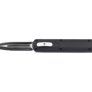 8.8" Zinc handle OTF Knife - Black with Dual Color Blade