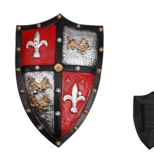 19.25"Hx13.5"W Crusader Medieval Knight PU Foam English Crest Shield