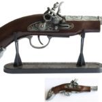 12" Decoration Wood and Metal Antique Blunderbuss w Fish