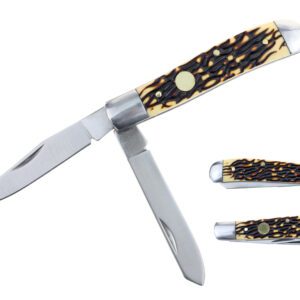 slip-joint knife w/ acrylic bone handle.