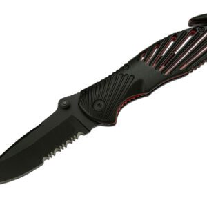 7.5" Folding Knife w/ glass breaker and seatbelt cutter