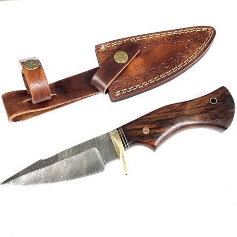 damascus hunting knife