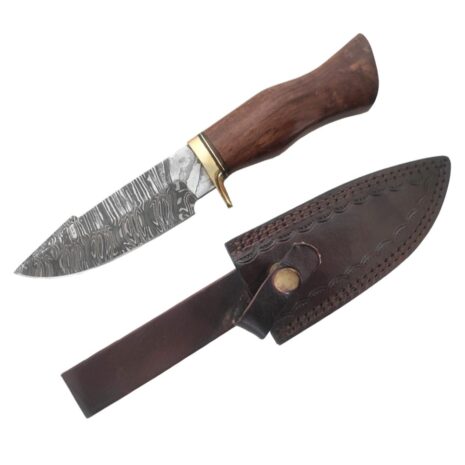 damascus hunting knife