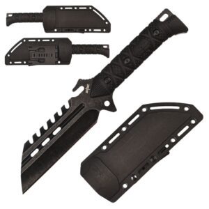 S-TEC 10.5" Fixed Blade Full Tang Knife w/ ABS Sheath
