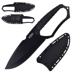 S-TEC 10" Fixed Blade Full Tang Knife w/ ABS Sheath