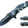 8.5" 3D Printed Handle Folding Knife w Belt Cutter G. Breaker