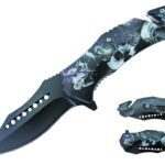 8.5" 3D Printed Handle Folding Knife w Belt Cutter G. Breaker
