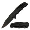 7.8" S-TEC Ball Bearing G10 HDL Folding Knife - BLK Drop Pt