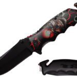 pocket folding knive with seat belt cutter and glass breaker