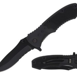 8.5" Folding Knife 4" Blade ABS Handle & Pocket Clip