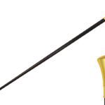 zinc metal handle walking cane gold