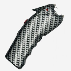 Carbon Fiber Style Mako Cheetah Stun Gun 2.5 Mil with Alarm