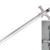 41.5" Medieval Foam Sword w/ Metallic Chrome Finish on Blade