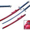 41" Carbon Steel Dragon Samurai Sword w/ Red Scabbard