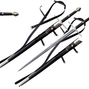 52.5" 65Mn Spring Steel Battle Ready Full Tang Medieval Sword