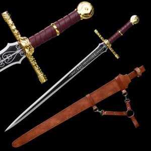 40 inch medieval sword with sheath