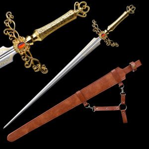 medieval sword with sheath