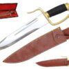 15" 1095 Real water tamper Wing Chun Dao w/leather sheath
