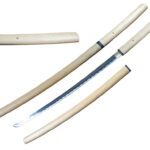 40" 1045 Hand Forge Natural Wood Shira Saya - Matte Finish