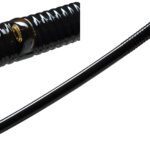 29 1/2" Black Scabbard With Top Section Made of Buffalo Horn