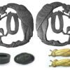 304 Stainless Steel Black Coating Eagle II Tsuba