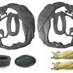 304 Stainless Steel Black Coating Eagle II Tsuba