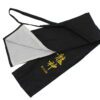 Ryujin WAKISASHI black cottom sword bag with Gold Ryujin logo