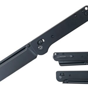 DEFCON 7.5" Pivot Lock Aluminum Folding Knife- Black
