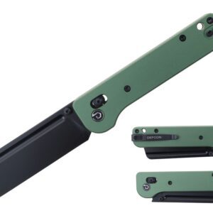DEFCON 7.5" Pivot Lock Aluminum Folding Knife- OD Green