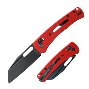DEFCON 7.5" Pivot Lock Aluminum Folding Knife- RED