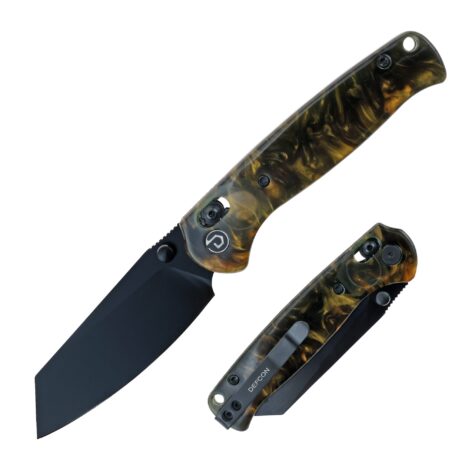 TD024BKGD axis lock folding knife
