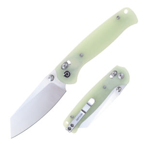 DEFCON 7.25" Axis Lock Carbon Handle Folding Knife - G10 Glow w/ Silver Blade