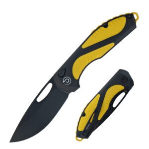 TD1002 G10 handle Magnacut button lock folding knife