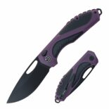 TD1002PPBK button lock G10 handle Magnacut folding knife