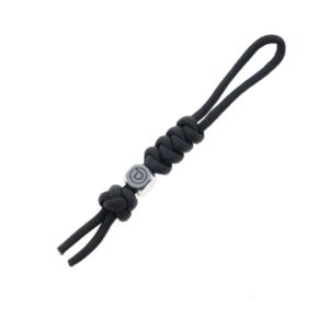 DEFCON 5.75" Black Lanyard with stainless dice -Black