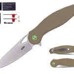 8.5" S-TEC Sandvik Stainless Steel Folding Knife w/ G10 HDL